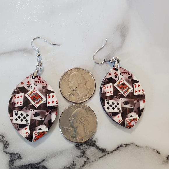 Deck of Cards Earrings - Picture 5 of 8